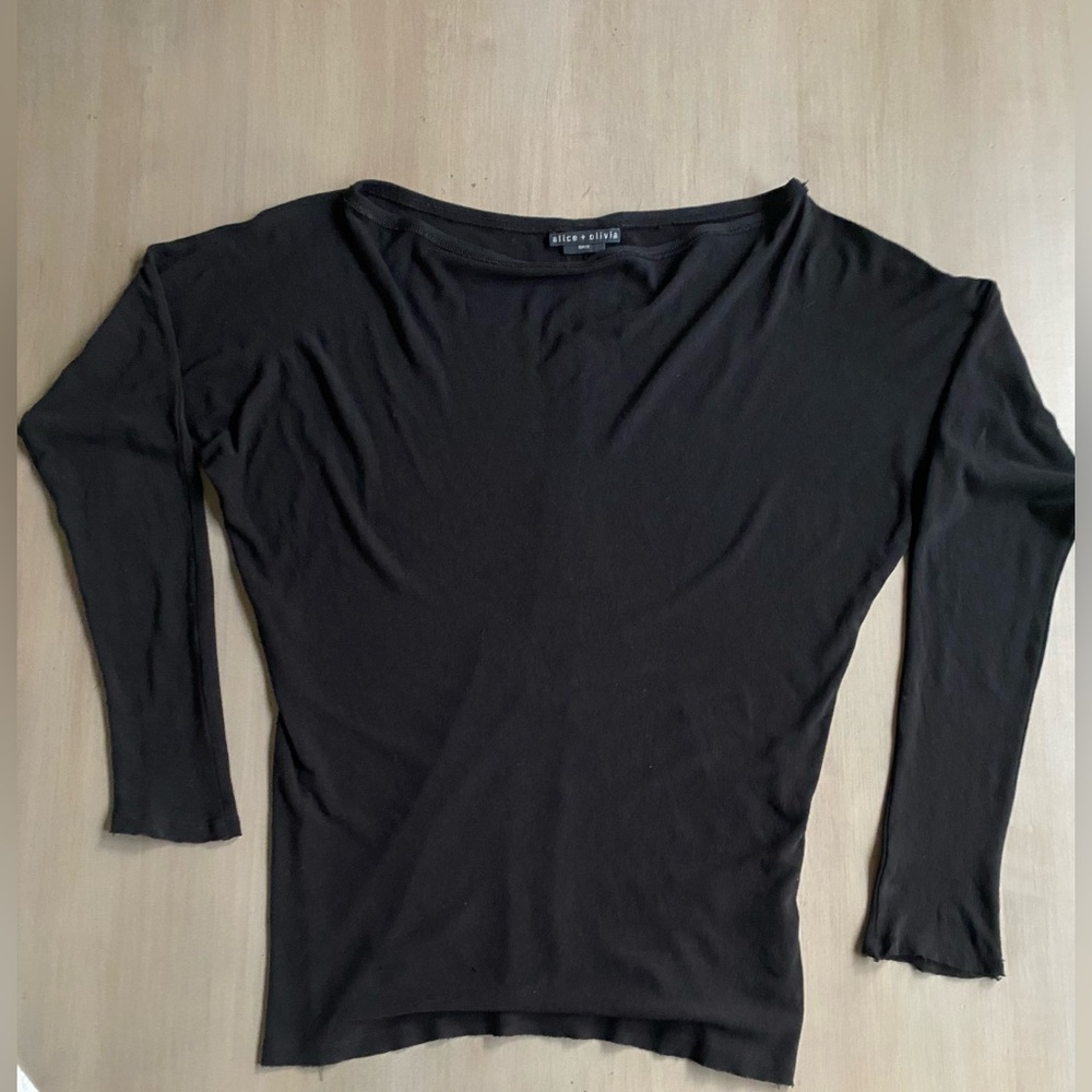 Alice + Olivia Base Cowl Neck Tunic Top